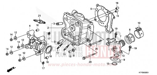 CYLINDER HEAD SH150RB de 2011